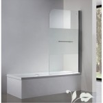 Bath Screen - Semi Series 900mm Swing Screen Frosted Glass